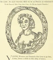 An illustration from A Century of Ballads ... Edited, and illustrated in facsimile of the originals, by J. Ashton (1887)