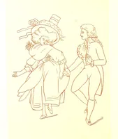 An illustration from Old Times: a picture of social life at the end of the eighteenth century ... With ... illustrations. L.P (1885)