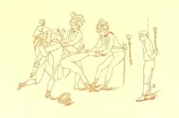An illustration from Old Times: a picture of social life at the end of the eighteenth century ... With ... illustrations. L.P (1885)
