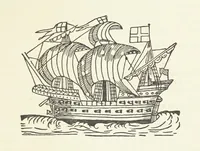 An illustration from Real Sailor-Songs. Collected and edited by J. Ashton. Two hundred illustrations. [Reproductions of broadsheets (1891)