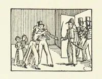 An illustration from Real Sailor-Songs. Collected and edited by J. Ashton. Two hundred illustrations. [Reproductions of broadsheets (1891)