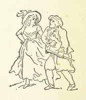 An illustration from Real Sailor-Songs. Collected and edited by J. Ashton. Two hundred illustrations. [Reproductions of broadsheets (1891)