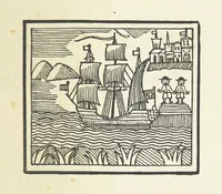 An illustration from Real Sailor-Songs. Collected and edited by J. Ashton. Two hundred illustrations. [Reproductions of broadsheets (1891)