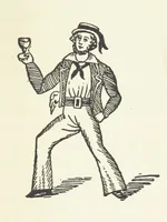 An illustration from Real Sailor-Songs. Collected and edited by J. Ashton. Two hundred illustrations. [Reproductions of broadsheets (1891)