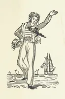 An illustration from Real Sailor-Songs. Collected and edited by J. Ashton. Two hundred illustrations. [Reproductions of broadsheets (1891)