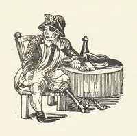 An illustration from Real Sailor-Songs. Collected and edited by J. Ashton. Two hundred illustrations. [Reproductions of broadsheets (1891)