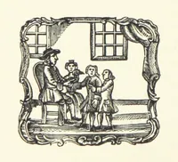 An illustration from Real Sailor-Songs. Collected and edited by J. Ashton. Two hundred illustrations. [Reproductions of broadsheets (1891)