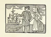 An illustration from Real Sailor-Songs. Collected and edited by J. Ashton. Two hundred illustrations. [Reproductions of broadsheets (1891)