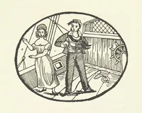 An illustration from Real Sailor-Songs. Collected and edited by J. Ashton. Two hundred illustrations. [Reproductions of broadsheets (1891)