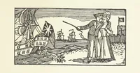 An illustration from Real Sailor-Songs. Collected and edited by J. Ashton. Two hundred illustrations. [Reproductions of broadsheets (1891)