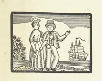 An illustration from Real Sailor-Songs. Collected and edited by J. Ashton. Two hundred illustrations. [Reproductions of broadsheets (1891)