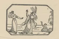 An illustration from Real Sailor-Songs. Collected and edited by J. Ashton. Two hundred illustrations. [Reproductions of broadsheets (1891)