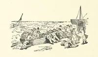 An illustration from Real Sailor-Songs. Collected and edited by J. Ashton. Two hundred illustrations. [Reproductions of broadsheets (1891)