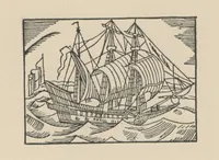 An illustration from Real Sailor-Songs. Collected and edited by J. Ashton. Two hundred illustrations. [Reproductions of broadsheets (1891)