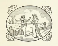 An illustration from Real Sailor-Songs. Collected and edited by J. Ashton. Two hundred illustrations. [Reproductions of broadsheets (1891)