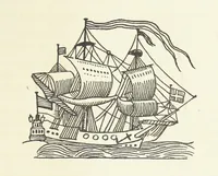 An illustration from Real Sailor-Songs. Collected and edited by J. Ashton. Two hundred illustrations. [Reproductions of broadsheets (1891)