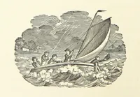 An illustration from Real Sailor-Songs. Collected and edited by J. Ashton. Two hundred illustrations. [Reproductions of broadsheets (1891)