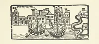 An illustration from Real Sailor-Songs. Collected and edited by J. Ashton. Two hundred illustrations. [Reproductions of broadsheets (1891)