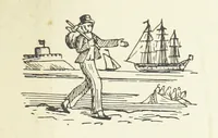 An illustration from Real Sailor-Songs. Collected and edited by J. Ashton. Two hundred illustrations. [Reproductions of broadsheets (1891)