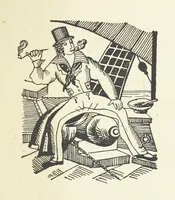 An illustration from Real Sailor-Songs. Collected and edited by J. Ashton. Two hundred illustrations. [Reproductions of broadsheets (1891)