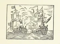 An illustration from Real Sailor-Songs. Collected and edited by J. Ashton. Two hundred illustrations. [Reproductions of broadsheets (1891)