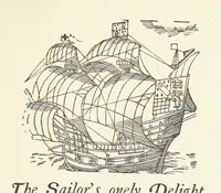 An illustration from Real Sailor-Songs. Collected and edited by J. Ashton. Two hundred illustrations. [Reproductions of broadsheets (1891)