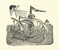 An illustration from Real Sailor-Songs. Collected and edited by J. Ashton. Two hundred illustrations. [Reproductions of broadsheets (1891)