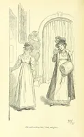 An illustration from Mansfield Park, etc (1898)