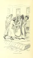An illustration from Northanger Abbey and Persuasion ... With illustrations by Hugh Thomson and an introduction by Austin Dobson (1897)