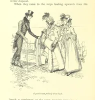 An illustration from Northanger Abbey and Persuasion ... With illustrations by Hugh Thomson and an introduction by Austin Dobson (1897)