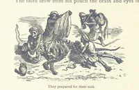 An illustration from Vikram and Vampire; or, Tales of Hindu devilry. Adapted by Captain Sir Richard F. Burton [from the Baitāl-Pachīsī] ... Edited by his wife, Isabel Burton ... With thirty-three illustrations by Ernest Griset (1893)