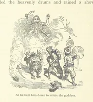 An illustration from Vikram and Vampire; or, Tales of Hindu devilry. Adapted by Captain Sir Richard F. Burton [from the Baitāl-Pachīsī] ... Edited by his wife, Isabel Burton ... With thirty-three illustrations by Ernest Griset (1893)
