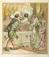 An illustration from The Merry Ballads of the Olden Time, illustrated in pictures & rhyme (1880)