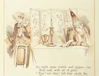 An illustration from The Merry Ballads of the Olden Time, illustrated in pictures & rhyme (1880)