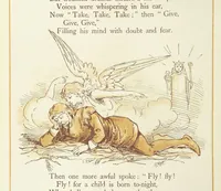 An illustration from The Merry Ballads of the Olden Time, illustrated in pictures & rhyme (1880)