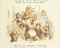 An illustration from The Merry Ballads of the Olden Time, illustrated in pictures & rhyme (1880)