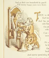An illustration from The Merry Ballads of the Olden Time, illustrated in pictures & rhyme (1880)