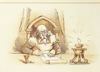An illustration from The Merry Ballads of the Olden Time, illustrated in pictures & rhyme (1880)