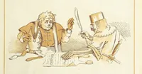 An illustration from The Merry Ballads of the Olden Time, illustrated in pictures & rhyme (1880)