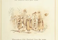 An illustration from The Merry Ballads of the Olden Time, illustrated in pictures & rhyme (1880)