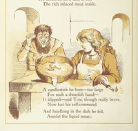 An illustration from The Merry Ballads of the Olden Time, illustrated in pictures & rhyme (1880)