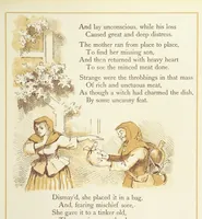 An illustration from The Merry Ballads of the Olden Time, illustrated in pictures & rhyme (1880)