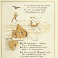 An illustration from The Merry Ballads of the Olden Time, illustrated in pictures & rhyme (1880)