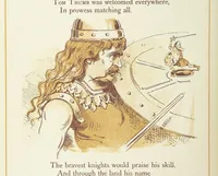 An illustration from The Merry Ballads of the Olden Time, illustrated in pictures & rhyme (1880)