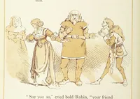 An illustration from The Merry Ballads of the Olden Time, illustrated in pictures & rhyme (1880)