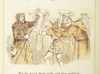 An illustration from The Merry Ballads of the Olden Time, illustrated in pictures & rhyme (1880)