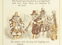 An illustration from The Merry Ballads of the Olden Time, illustrated in pictures & rhyme (1880)