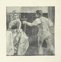 An illustration from The Lumley Wood Mystery ... Illustrated by J. B. Partridge (1890)