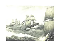 An illustration from Naval Actions of the War of 1812 ... With 21 illustrations in color by C. T. Chapman (1897)