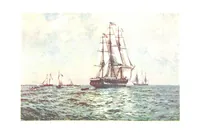 An illustration from Naval Actions of the War of 1812 ... With 21 illustrations in color by C. T. Chapman (1897)